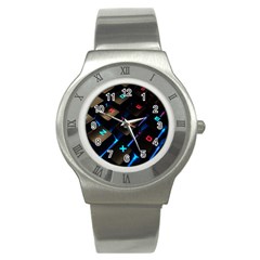 Keyboard Gamer Computer Technology Stainless Steel Watch by Pakrebo