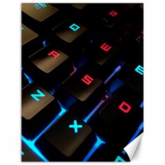 Keyboard Gamer Computer Technology Canvas 12  X 16  by Pakrebo