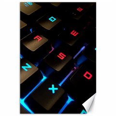 Keyboard Gamer Computer Technology Canvas 12  X 18  by Pakrebo