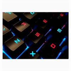 Keyboard Gamer Computer Technology Large Glasses Cloth (2-side) by Pakrebo