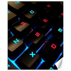 Keyboard Gamer Computer Technology Canvas 11  X 14  by Pakrebo