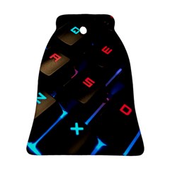 Keyboard Gamer Computer Technology Bell Ornament (two Sides) by Pakrebo