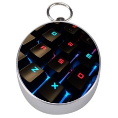 Keyboard Gamer Computer Technology Silver Compasses by Pakrebo