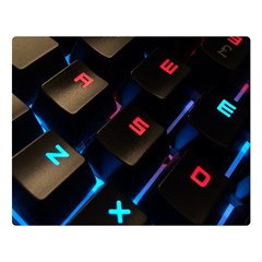 Keyboard Gamer Computer Technology Double Sided Flano Blanket (large)  by Pakrebo