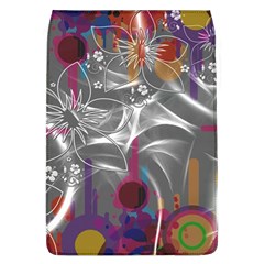 Flora Entwine Fractals Flowers Removable Flap Cover (l) by Pakrebo