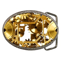 Cogs Gears Tiling Cogwheel Belt Buckles by Pakrebo