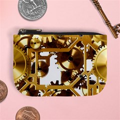 Cogs Gears Tiling Cogwheel Mini Coin Purse by Pakrebo