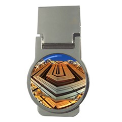 Stadium Fractal The Future Money Clips (round)  by Pakrebo