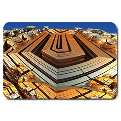 Stadium Fractal The Future Large Doormat  by Pakrebo