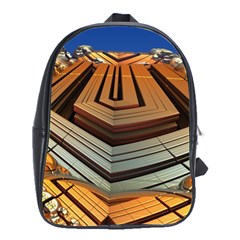 Stadium Fractal The Future School Bag (large) by Pakrebo