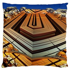 Stadium Fractal The Future Large Cushion Case (two Sides) by Pakrebo