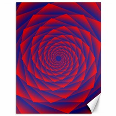 Fractal Rose Blue Red Canvas 36  X 48  by Pakrebo