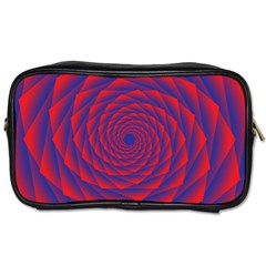 Fractal Rose Blue Red Toiletries Bag (one Side)