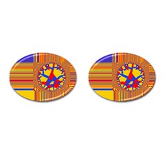 Graphic Design Graphic Design Cufflinks (oval) by Pakrebo