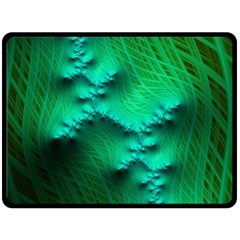 Fractal Maths Design Backdrop Fleece Blanket (large)  by Pakrebo