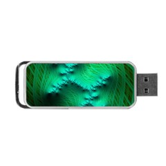 Fractal Maths Design Backdrop Portable Usb Flash (two Sides) by Pakrebo