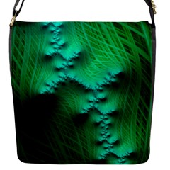 Fractal Maths Design Backdrop Flap Closure Messenger Bag (s) by Pakrebo