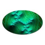 Fractal Maths Design Backdrop Oval Magnet Front