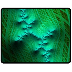 Fractal Maths Design Backdrop Double Sided Fleece Blanket (medium)  by Pakrebo