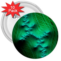 Fractal Maths Design Backdrop 3  Buttons (10 Pack)  by Pakrebo