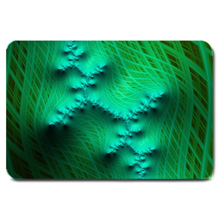 Fractal Maths Design Backdrop Large Doormat 