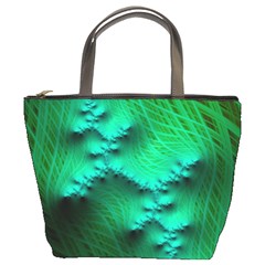 Fractal Maths Design Backdrop Bucket Bag