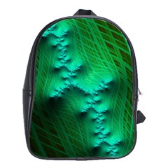 Fractal Maths Design Backdrop School Bag (large) by Pakrebo