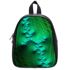 Fractal Maths Design Backdrop School Bag (small) by Pakrebo