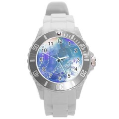 Wonderful Floral Design With Pearls Round Plastic Sport Watch (l) by FantasyWorld7