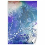 Wonderful Floral Design With Pearls Canvas 24  x 36  23.35 x34.74  Canvas - 1