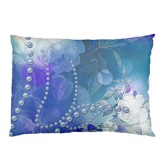 Wonderful Floral Design With Pearls Pillow Case by FantasyWorld7