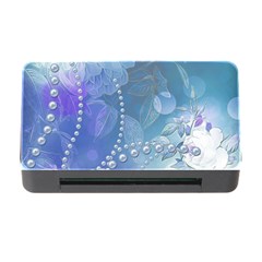 Wonderful Floral Design With Pearls Memory Card Reader With Cf by FantasyWorld7