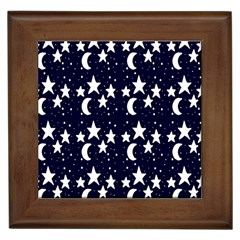 Starry Night Cartoon Print Pattern Framed Tiles