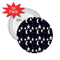 Starry Night Cartoon Print Pattern 2 25  Buttons (10 Pack)  by dflcprintsclothing