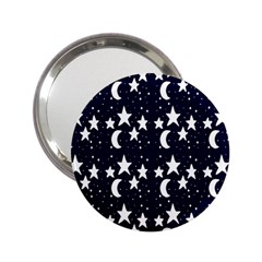 Starry Night Cartoon Print Pattern 2 25  Handbag Mirrors by dflcprintsclothing