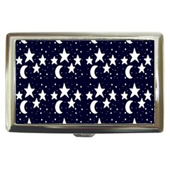 Starry Night Cartoon Print Pattern Cigarette Money Case