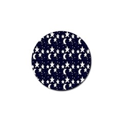 Starry Night Cartoon Print Pattern Golf Ball Marker (4 pack)