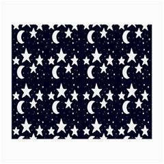 Starry Night Cartoon Print Pattern Small Glasses Cloth (2-side) by dflcprintsclothing