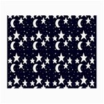 Starry Night Cartoon Print Pattern Small Glasses Cloth (2-Side) Front