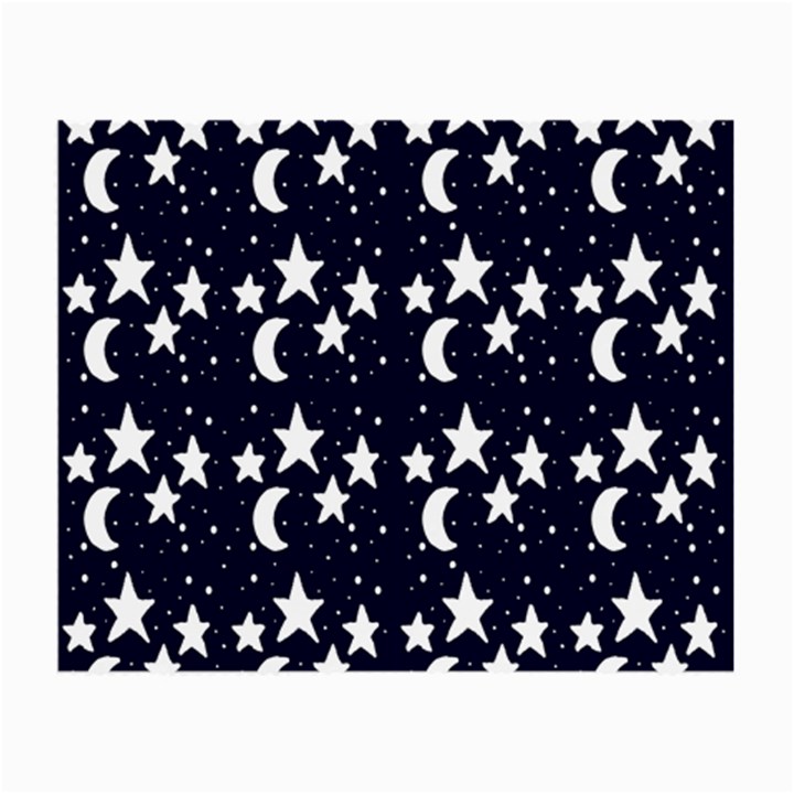 Starry Night Cartoon Print Pattern Small Glasses Cloth (2-Side)