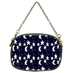 Starry Night Cartoon Print Pattern Chain Purse (two Sides) by dflcprintsclothing