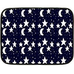 Starry Night Cartoon Print Pattern Double Sided Fleece Blanket (mini)  by dflcprintsclothing