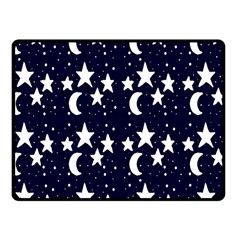 Starry Night Cartoon Print Pattern Fleece Blanket (small) by dflcprintsclothing