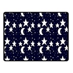 Starry Night Cartoon Print Pattern Fleece Blanket (Small) 50 x40  Blanket Front