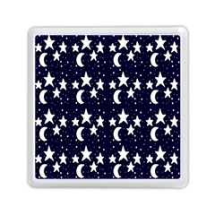 Starry Night Cartoon Print Pattern Memory Card Reader (Square)