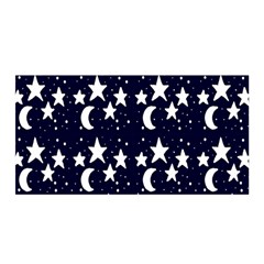 Starry Night Cartoon Print Pattern Satin Wrap by dflcprintsclothing