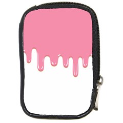 Ice Cream Pink Melting Background Bubble Gum Compact Camera Leather Case by genx