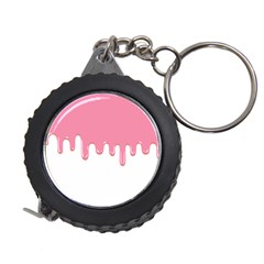 Ice Cream Pink melting background Bubble Gum Measuring Tape