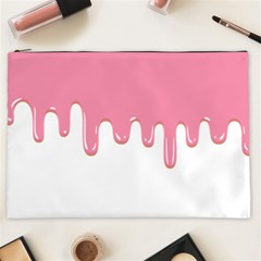 Ice Cream Pink Melting Background Bubble Gum Cosmetic Bag (xxl) by genx