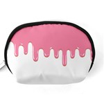 Ice Cream Pink melting background Bubble Gum Accessory Pouch (Medium) Back